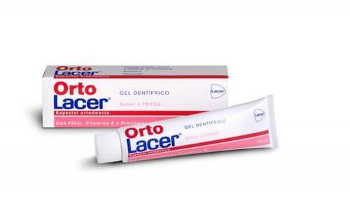Ortolacer gel tandpasta aardbei 75 ml gelamineerd
