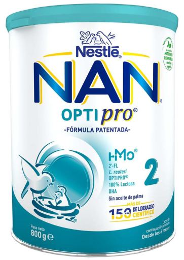 Vervolg Melk voor Baby&#39;s Nan Optipro 2 van 800 gr