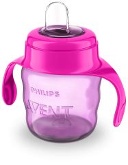 Infantiel Glas met Roze Zacht Mondstuk 200 ml