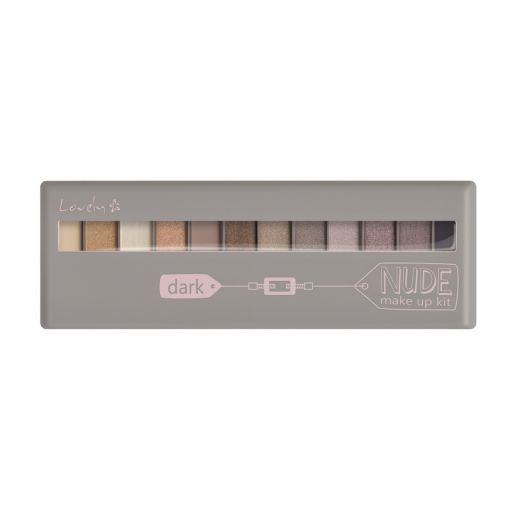 Oogschaduw donkere nude make-up kit